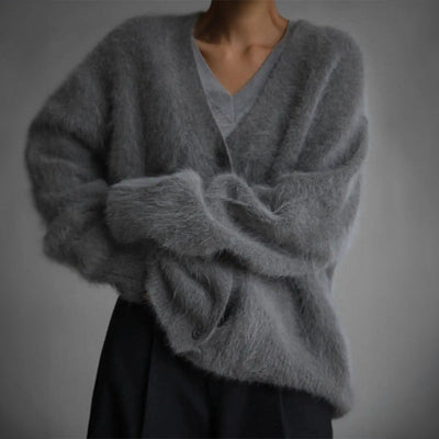 Valentina™ Oversized V-neck Cardigan