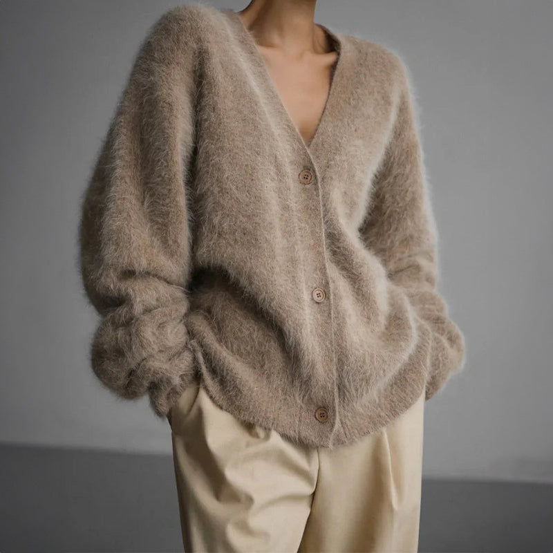 Valentina™ Oversized V-neck Cardigan