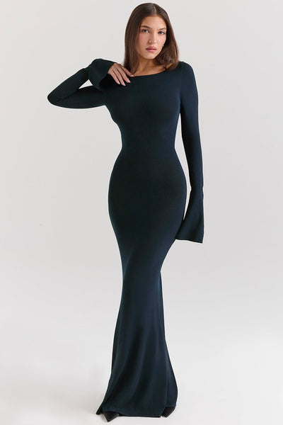 Christiane | Silky Knit Maxi Dress