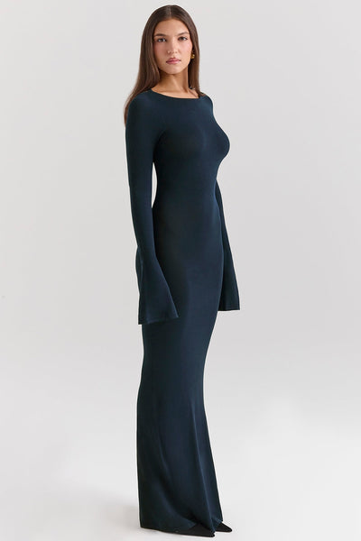 Christiane | Silky Knit Maxi Dress